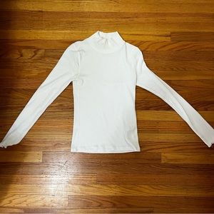 White long sleeve turtleneck